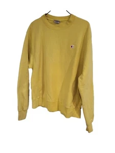 Vintage Champion Reverse Weave Crewneck Sweatshirt Gr. M Sunny Yellow Cozy - Bild 1 von 7