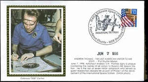 Discovery STS-91 Letzter amerikanischer Besucher nach MIR Colorano ""Seide"" Siegel - Bild 1 von 1