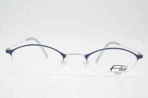Gafas vintage Flair 435 TITAN azul plata media marca montura gafas - Imagen 1 de 6