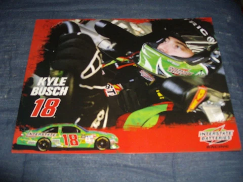 2010 KYLE BUSCH #18 INTERSTATE BATTERY NASCAR POSTCARD Cover