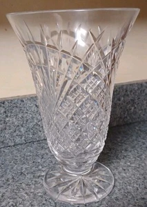 Vaso cristallo Waterford pesante vintage 10 pollici Irlanda - Foto 1 di 11