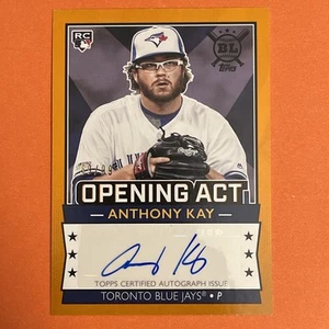 Topps Big League Opening Act 2020 naranja automático Amthony Kay #59/99 Blue Jays radiocontrol - Imagen 1 de 3