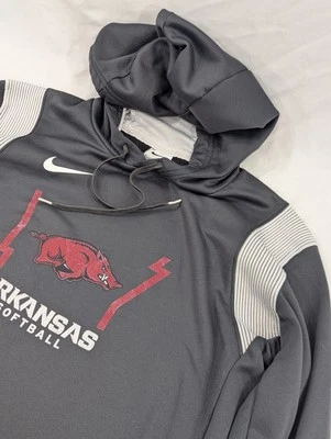 Arkansas Razorbacks Nike Softball Hoodie Dark Grey Therma-Fit Pullover Gray  - Image 1 of 4