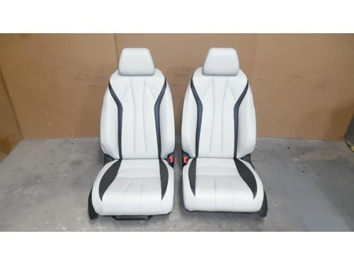 Acura Integra 2023 2024 asientos delanteros de cuero sintético con canastilla diestro y derecho blanco OEM Foto 1 de 4