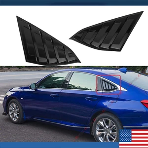 For 2018-2022 Honda Accord Side Window Louvers Cover Glossy Car Auto Accessories - Picture 1 of 12