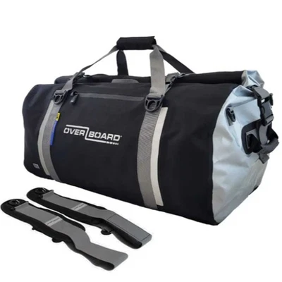 OverBoard wasserdichte Duffel Bag 90 Liter Schwarz Rucksack Gurte - Bild 1 von 4