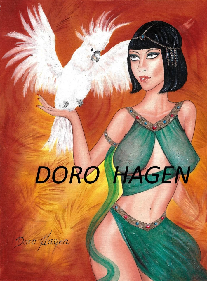 Doro Hagen Original Öl Zeichnung auf Ölpapier 240g  30 x 40 cm Malerei Gemälde - Bild 1 von 1