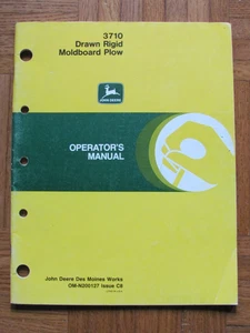John Deere 3710 1988 dibujado rígido moldura arado manual del propietario - Imagen 1 de 8