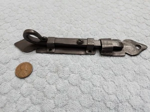 Bullone per porta in ferro forgiato con superficie coda di maiale - Foto 1 di 3