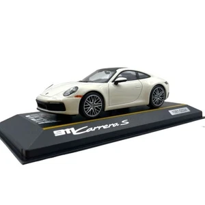 Modellino Auto Minichamps 1/43 Porsche 911 Carrera S 992 White/Black with sti... - Foto 1 di 7