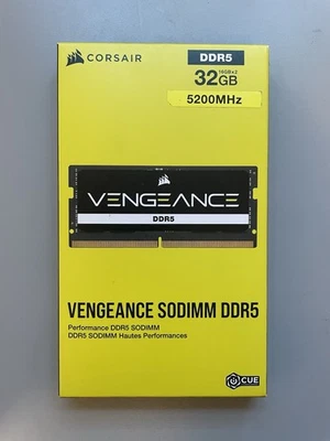 CORSAIR Vengeance SODIMM DDR5 RAM 32GB (2x16GB) 5200MHz CL44 - Image 1 of 2