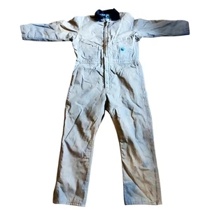 Bernie Men's Bercowear Beige Insulated Coveralls X-Large Short 48-50 Made In USA - Picture 1 of 9