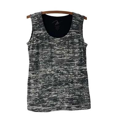 Miraclesuit Gray Static Flowy Tank Top Inner Slimmer Lining Tank Size Small - Image 1 of 4