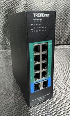 *VGC* Trendnet TI-PG102i 10-Port Industrial Gigabit L2 - Ships Fast IV - Image 1 of 4