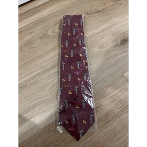 Corbata de golf Utopia para hombre granate nueva - Imagen 1 de 6