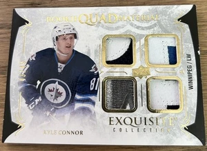 Upper Deck 2016-17 Kyle Connor Upper deck Exquisite Rookie Materials Quad - Picture 1 of 2