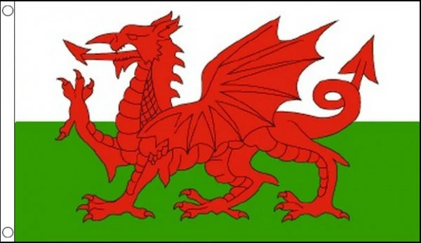 3' x 2' WALES FLAG St Davids Day Cymru Welsh Red Dragon - Image 1 of 1