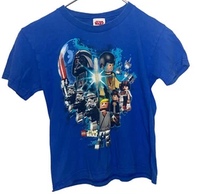 Vintage Blue Lego Star Wars T-Shirt Youth Size 7 - Picture 1 of 8