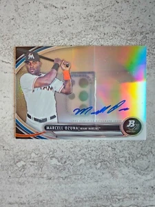 2013 Topps Bowman Platinum Marcel Ozuna Autograph Miami Marlins BPAP-MO - Picture 1 of 3