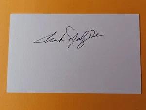 Frank Malzone (d. 2015) Signed Index Card - Red Sox, Angels - D - Picture 1 of 1