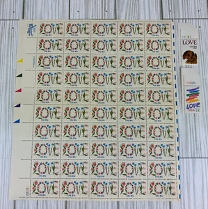 Full Sheet 1982 Twenty Cent Love Stamps SC#1951 MNH Plus 2 extras - Picture 1 of 8
