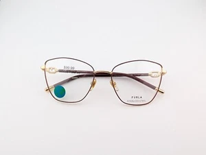 Gafas Furla, solo monturas, Camboya, VFU666K 0307, 55-17-135, ribete dorado/rojo - Imagen 1 de 19