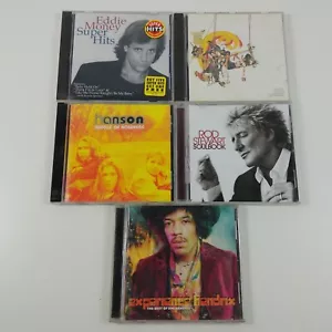 Jimi Hendrix, Chicago, Hanson, Rod Stewart, Eddie Money 5 Rock CD Lot - Picture 1 of 8