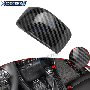 1x Carbon Fiber ABS Inner Gear Shift Lever Knob Cover For Toyota RAV4 2019-2025 - Picture 1 of 11