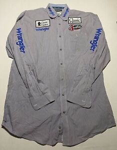 Men's Wrangler Rodeo Sponsor L/S Button up Western Shirt XL AK7