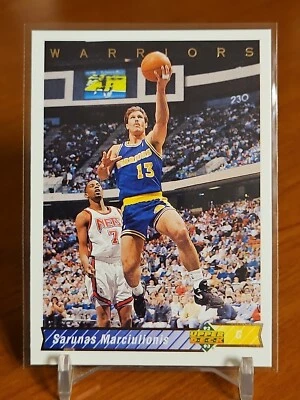 1992-93 Upper Deck Warriors Basketball Card #249 Sarunas Marciulionis - Image 1 of 2