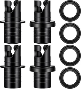 Adaptador de bomba de kayak inflable de 4 piezas compatible con adaptador de válvula Halkey Roberts - Imagen 1 de 12