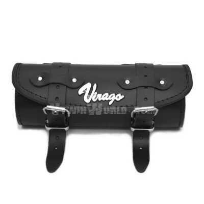 Lg) Yamaha VIRAGO Leather Pouch Tool Roll Bag XV125 250 xv700 xv750 1000, xv1100 - Image 1 of 4