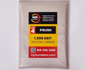 1500 GRIT SUPER FINE SILICON CARBIDE ROCK TUMBLING POLISH 1 LB - Picture 1 of 3