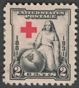 US. 702. 2c. Ausgabe des Roten Kreuzes "Die größte Mutter". MLH. 1931. Mehr Zentrierung. - Bild 1 von 2