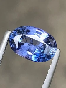 1.81 Cts Amazing Luster 100% Natural Blue Sapphire Normal Heated Sri Lanka Gem - Picture 1 of 6
