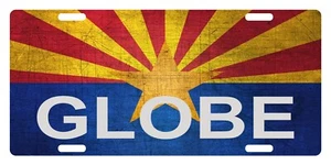 Arizona State Flag License Plate Patriotic Version Globe - Bild 1 von 1