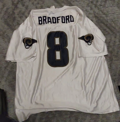 NFL Team Apparel St. Louis Rams Sam Bradford #8 Football Jersey Mens Size XL Cover