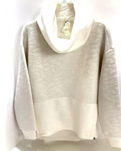 Fabletics Sudadera Mujer PEQUEÑA Blanca Camuflada Pullover Sudadera con Capucha Atletismo Gimnasio SUAVE - Imagen 1 de 5