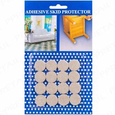 16x SMALL ROUND SELF-ADHESIVE ANTI SCRATCH PADS 20mm Furniture Chair Table Legs