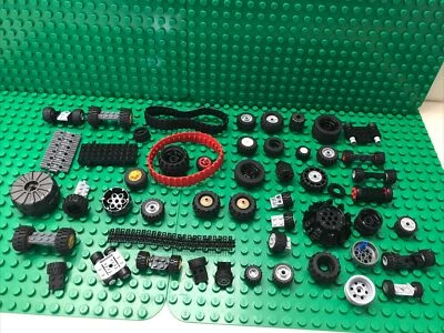 Lego Lote de Ruedas Técnicas Ejes y Neumáticos Conjunto 50 piezas Varios Tamaños Base Coche Foto 1 de 3