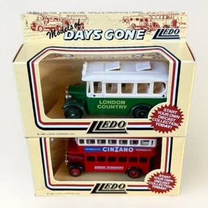 Lledo Days Gone Buses London Transport Cinzano Vermouth And London Country - Picture 1 of 8