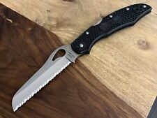 Spyderco Byrd Cara Cara Rescue 2 knife Black Very Solid! Very Nice! ~TASKCo