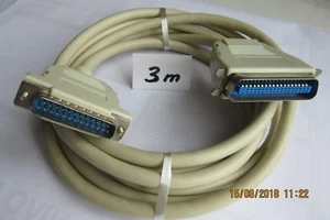 Cable pour pc : Cable DB 25 mâle vers Centronics mâle ( imprimante) 3 mètres - Photo 1/1