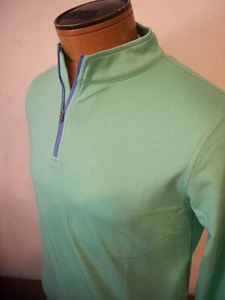Peter Millar Youth Perth Performance Fabric Shamrock Green Pullover NWT XL $70 - Picture 1 of 13
