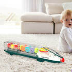 Electric Train Toy with Sound and Light Transparent Gear for Kids Boy Girl