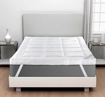 Matratzenauflage 4" Zoll - 10 cm tief Luxus weich Hotelqualität Mikrofaser alle Größen - Bild 1 von 4