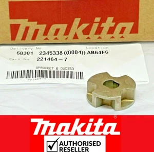 Genuine Makita Electric Chainsaws Sprocket 6 Fits DUC353 DUC355 DUC405 XCU03 - Picture 1 of 6