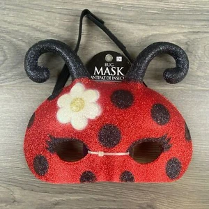 Lady Bug Eye Mask Halloween Cosplay Costume Masquerade Dress Up Plastic - Picture 1 of 8