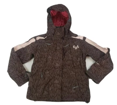 686 Smarty Women's Small  Nylon Ski Snowboard Hooded jacket Brown Pink EUC - Image 1 of 4