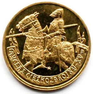 Polonia 2 zl 2007 caballería polaca - caballero montado, siglo XV UNC (#421) - Imagen 1 de 2